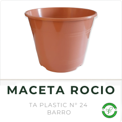 Maceta Rocio N° 24 Barro TA Plastic