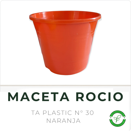 Maceta Rocio N° 30 Naranja TA Plastic
