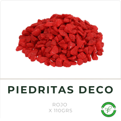 Piedritas de Colores x 110grs Rojo