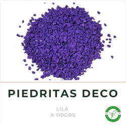 Piedritas de Colores x 110grs Lila