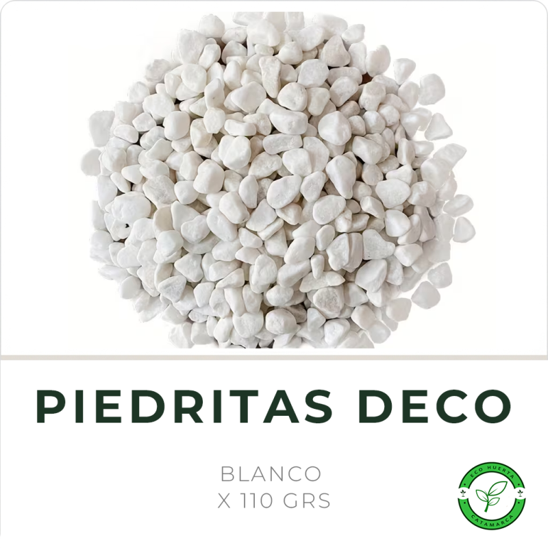 Piedritas de Colores x 110grs Blanco