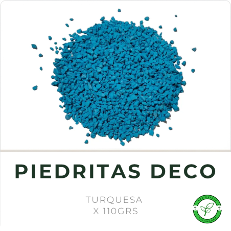Piedritas de Colores x 110grs Turquesa
