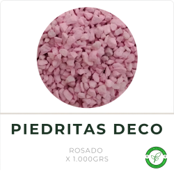 Piedritas de Colores x 1000grs Rosado