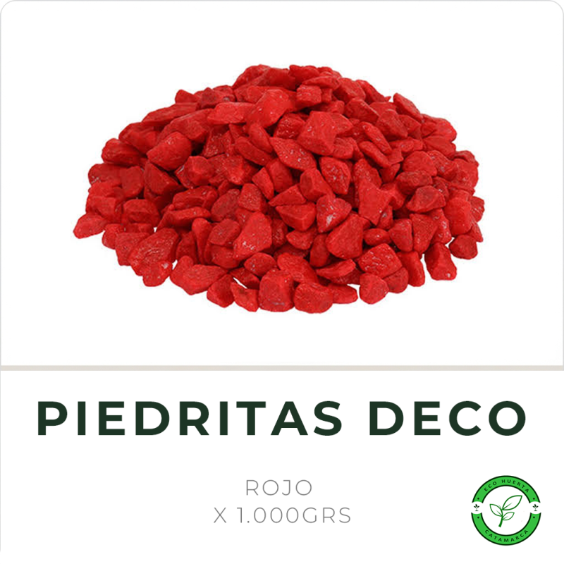 Piedritas de Colores x 1000grs Rojo