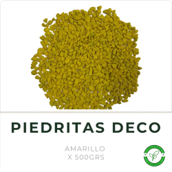 Piedritas de Colores x 500grs Amarillo