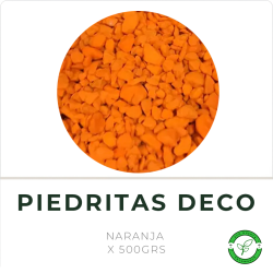 Piedritas de Colores x 500grs Naranja