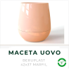 Maceta Uovo 42x37 Marfil Beruplast